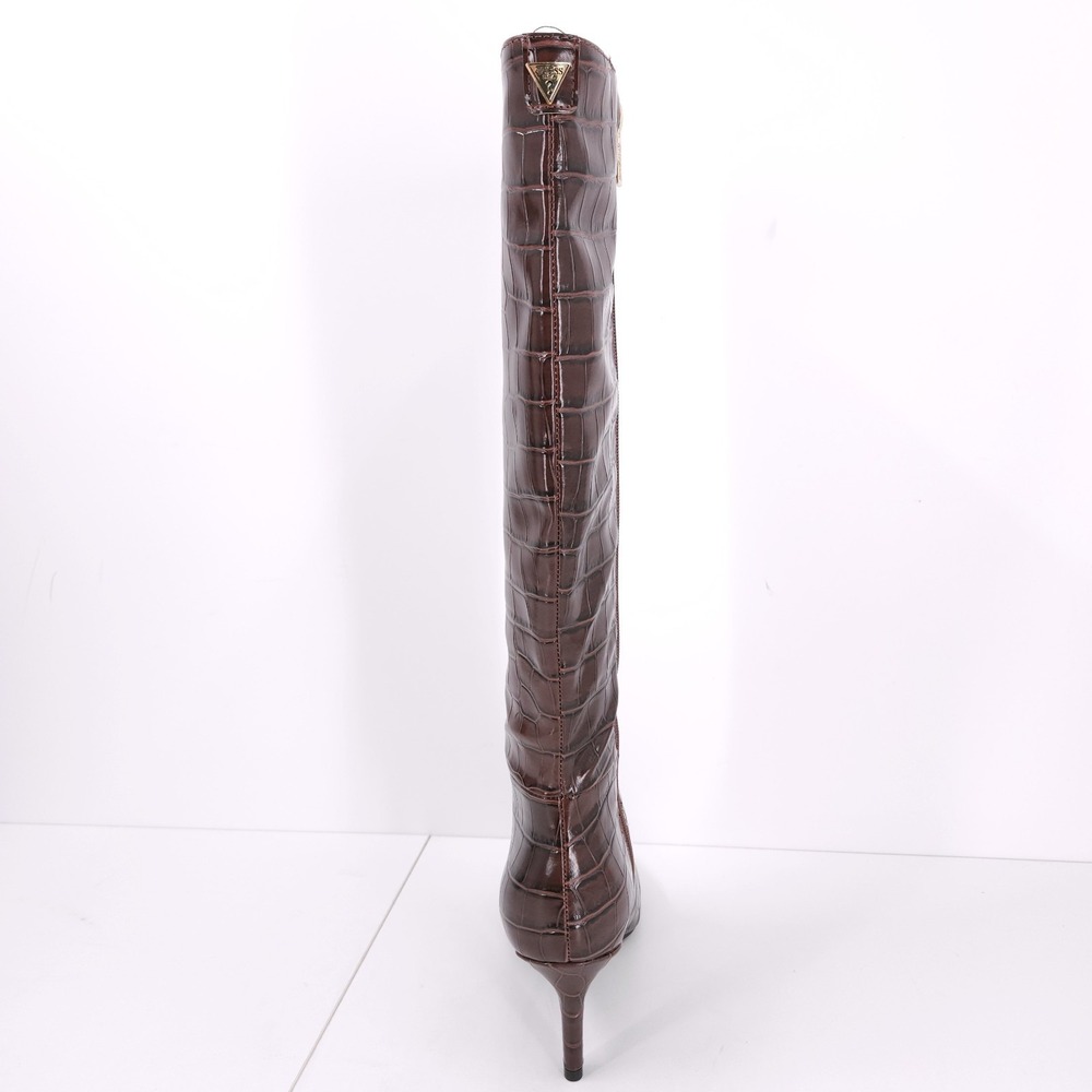 Guess Wayla Dark Brown Knee High Tall Pointed Toe Stiletto Boots Womens Size 8 M - Picture 10 of 15